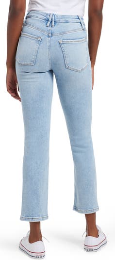 Good American Women's Good Legs Crop Partial Exposed Button Fly Jeans,  Indigo564, Blue, 2 at  Women's Jeans store