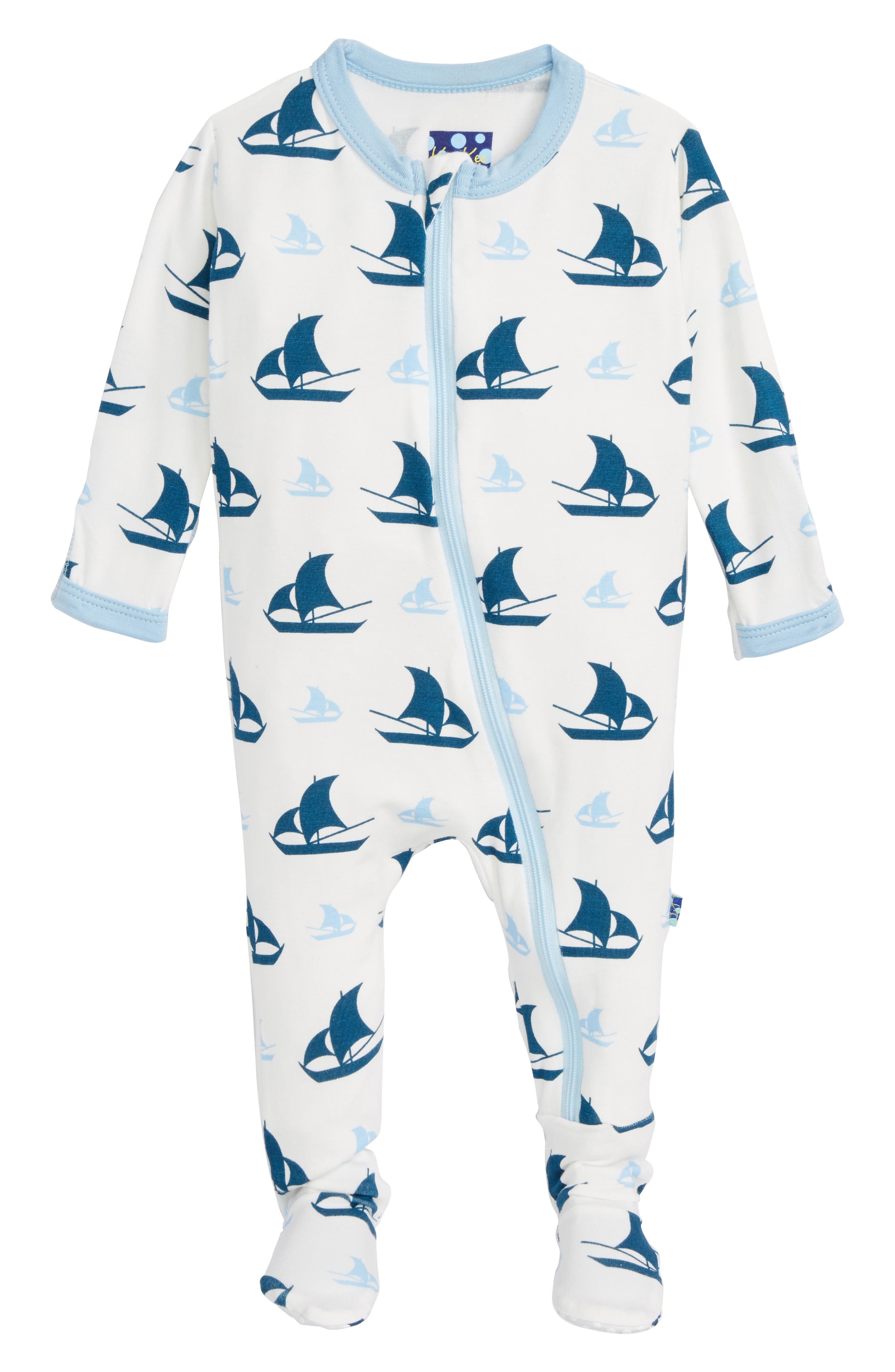 Kickee Pants Sailboat Footie (Baby Boys) Nordstrom