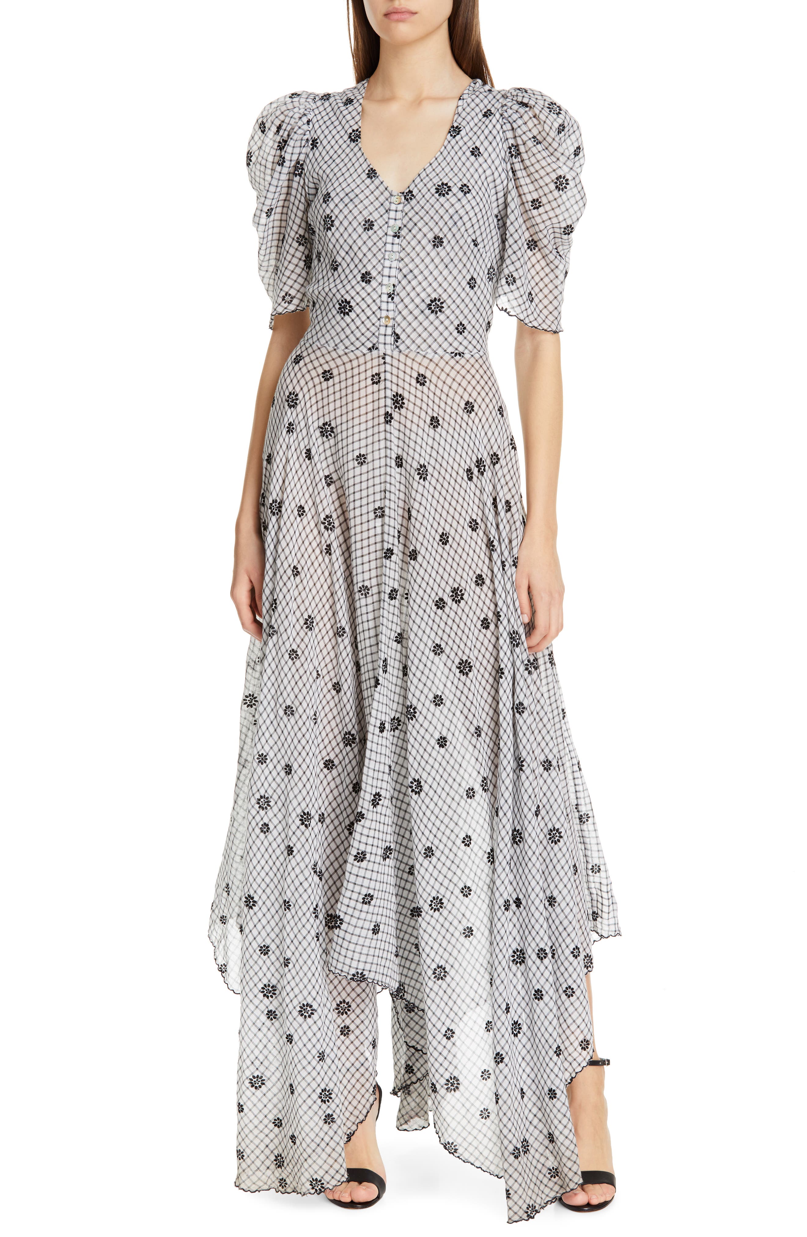 Loveshackfancy Coralie Maxi Dress, Black
