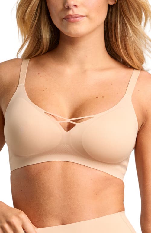 Siella No-show V-neck Bra In Maple Sugar