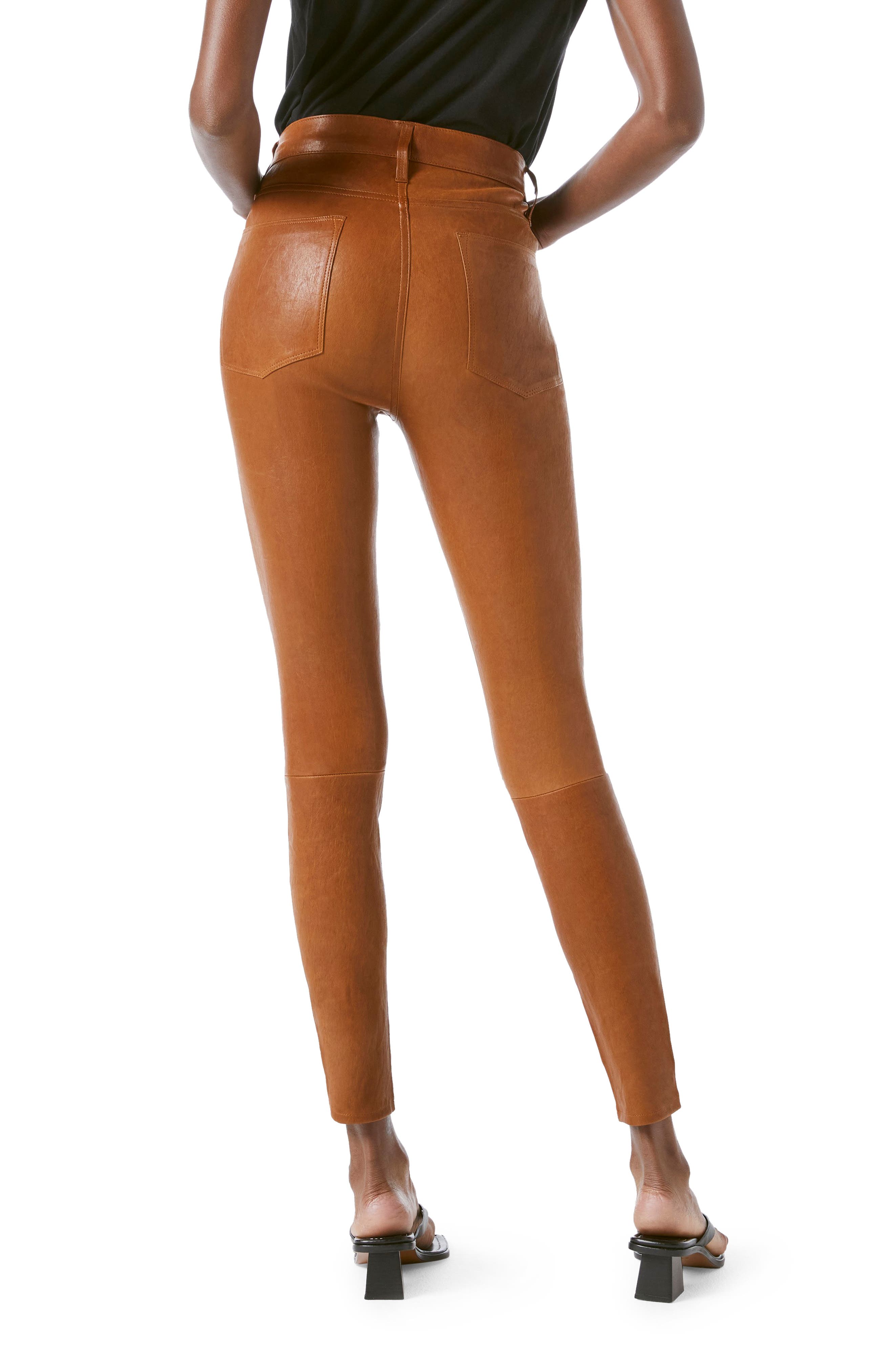 FRAME Le High Skinny Leather Pants 