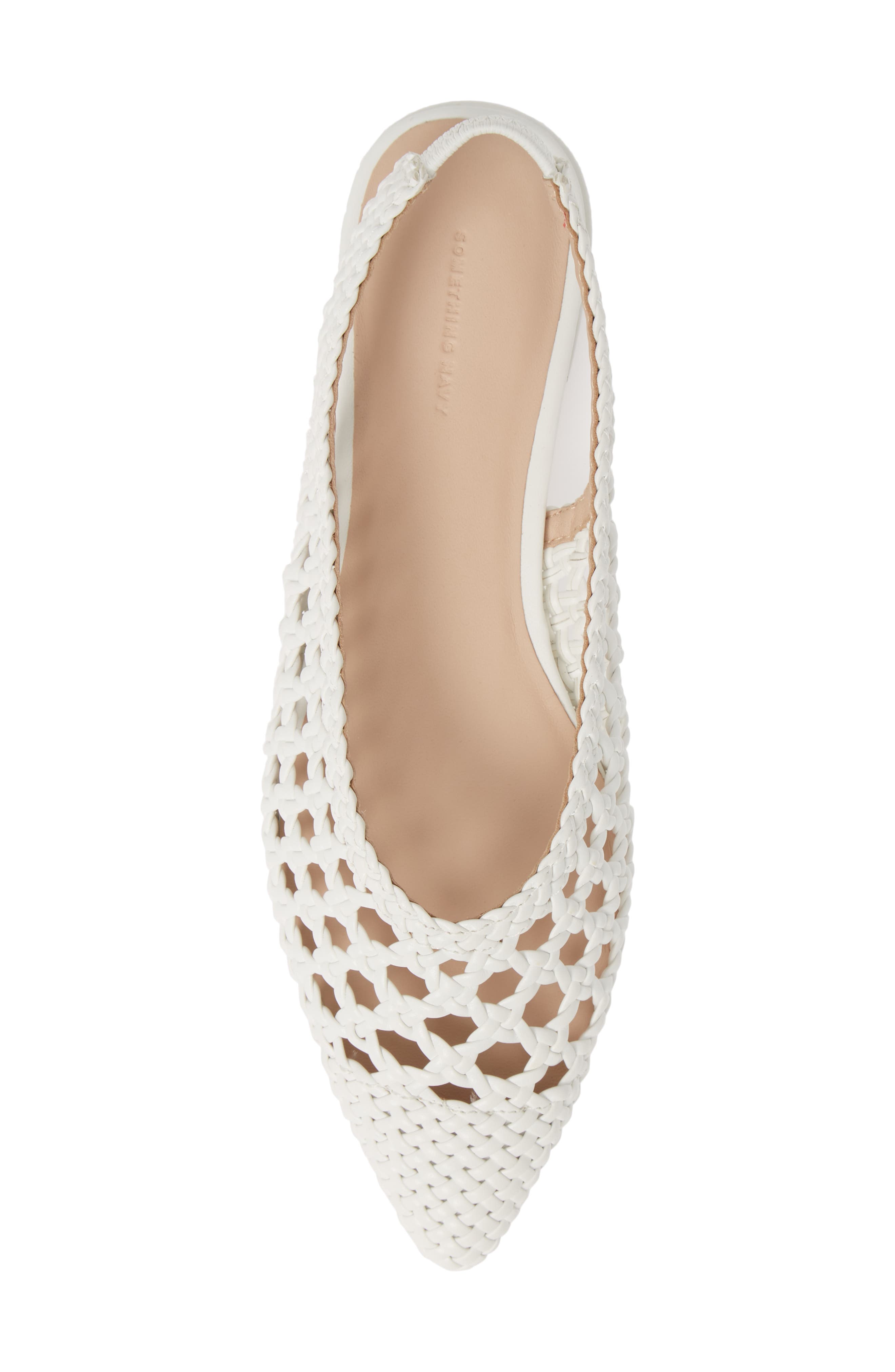 navy flat slingbacks