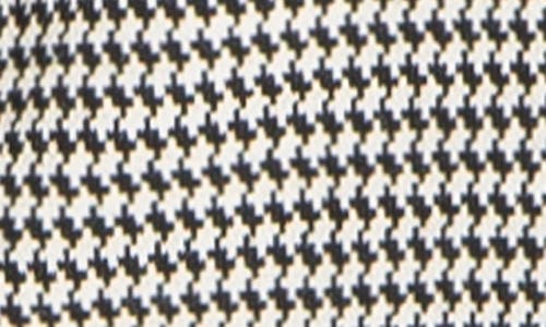 Max Studio Houndstooth Knit Blazer In Black/cream