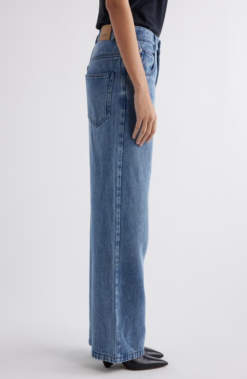 Shop Isabel Marant Bymara High Waist Straight Leg Carpenter Jeans In Light Blue