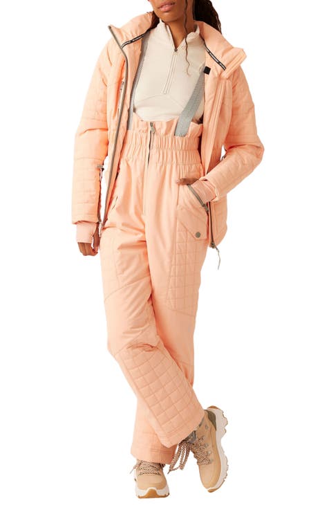 Missguided Ski Quilted Corset Snow Suit - Pink (Limited) for Sale