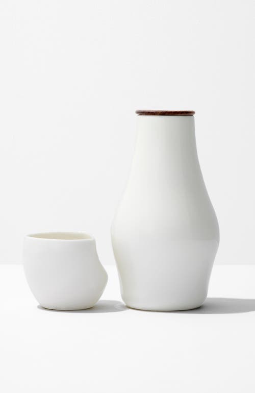 Fors Studio Carafe & Cup Set In White