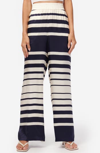 CAMI NYC Bleecker Stripe Silk Pants Nordstrom