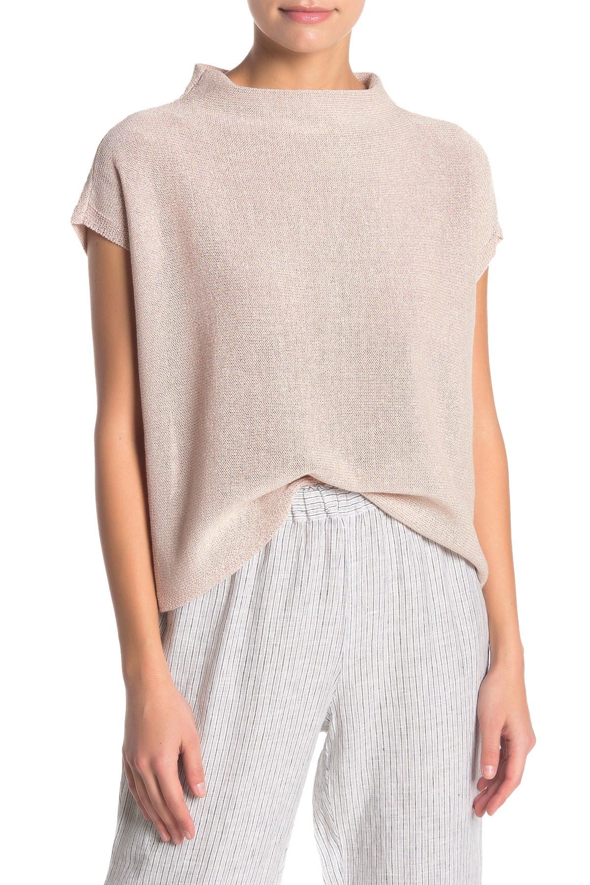 eileen fisher funnel neck top