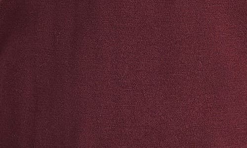 Shop Vince Long Sleeve Merino Wool Polo In Malbec