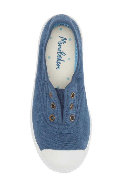 Mini Boden Kids' Laceless Sneaker In College Navy