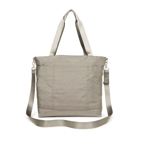 Shop Baggallini Large Carryall  Crossbody Tote Bag In Sterling Shimmer