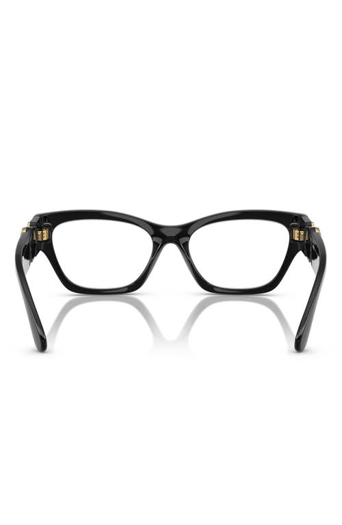 Versace 54mm Cat Eye Optical Glasses In Black