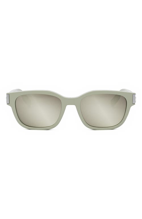 Shop Dior Cd Icon S1i 54mm Geometric Sunglasses In Shiny Beige/smoke Mirror
