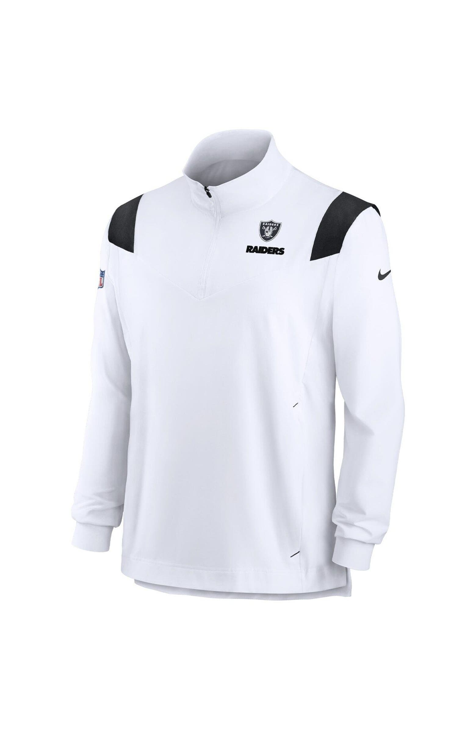 Nike Men's Nike White Las Vegas Raiders Sideline Coach Chevron Lockup ...