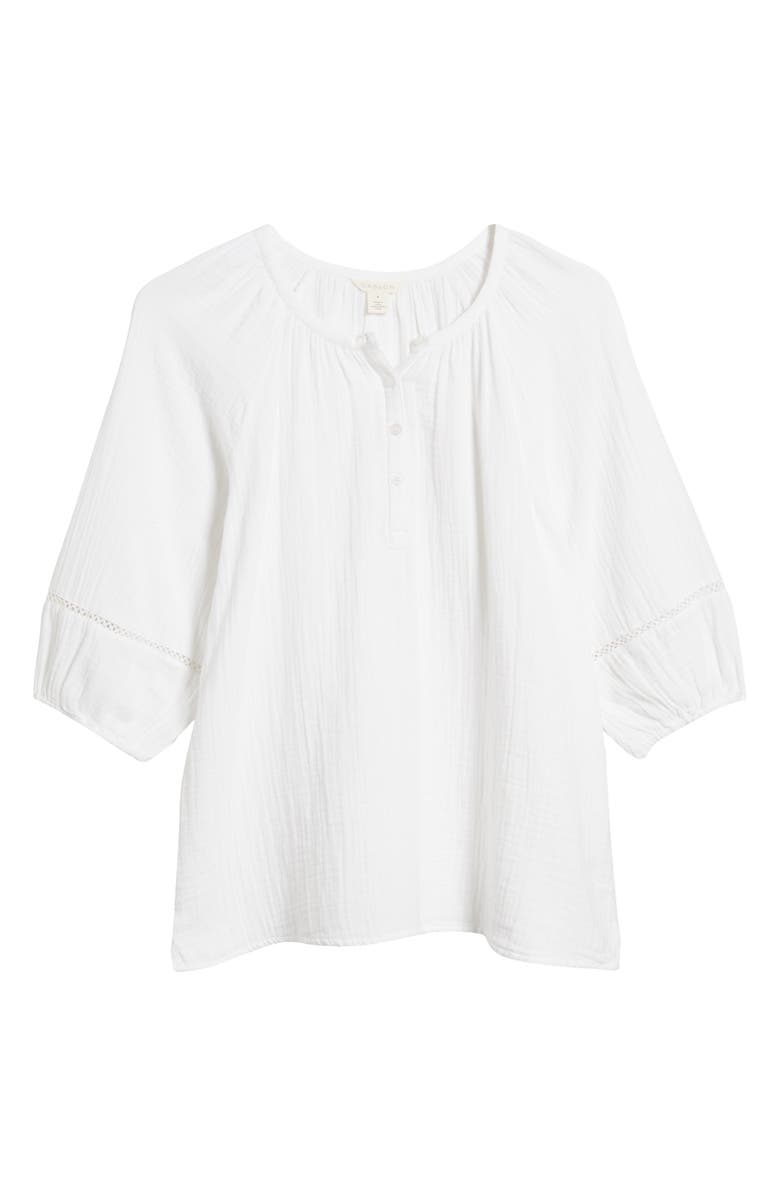 Caslon® Cotton Gauze Top | Nordstrom