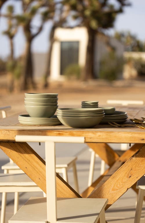 Shop Fable The Pasta Set Of 4 Bowls In Beachgrass Green