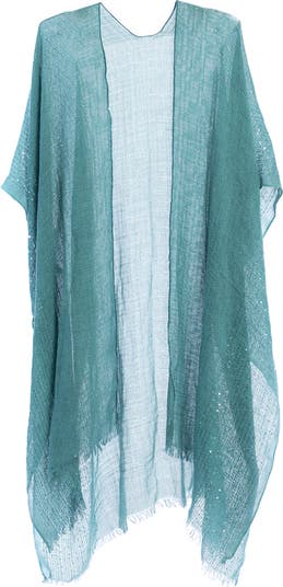 SAACHI Sequin Embellished Ruana | Nordstromrack