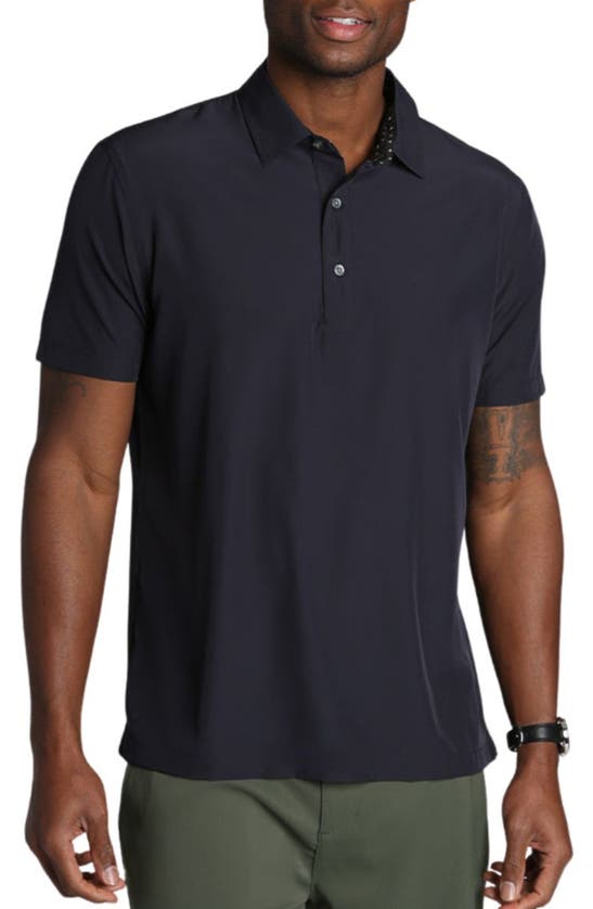 Shop Jachs Gravityless Performance Polo In Black