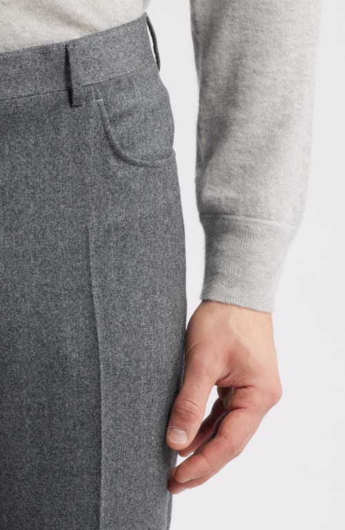 Shop Canali Impeccable Regular Fit Wool Pants In Grey