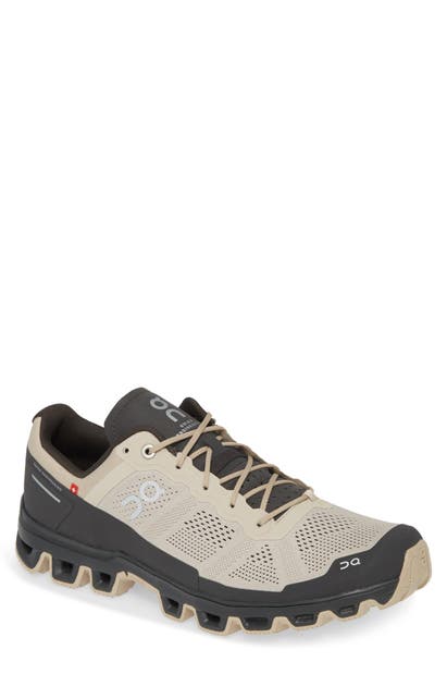 On Cloudventure Water Repellent Trail Running Shoe In Sand/ Shadow