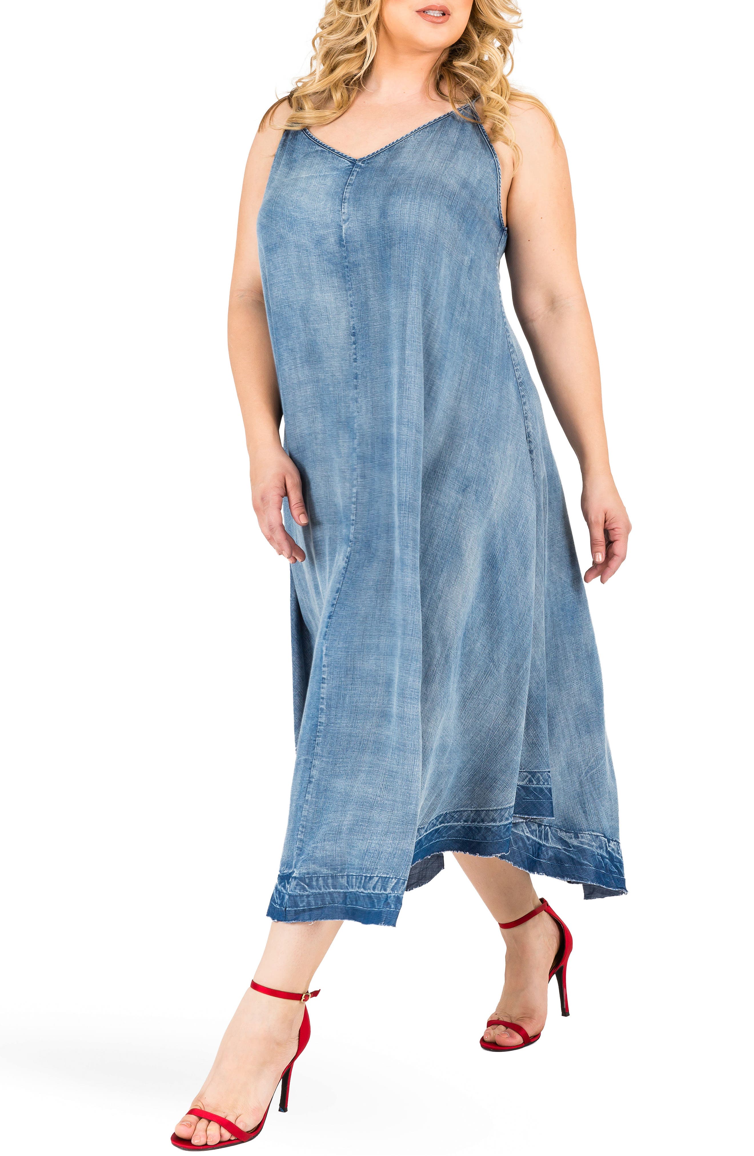 jean dress plus size