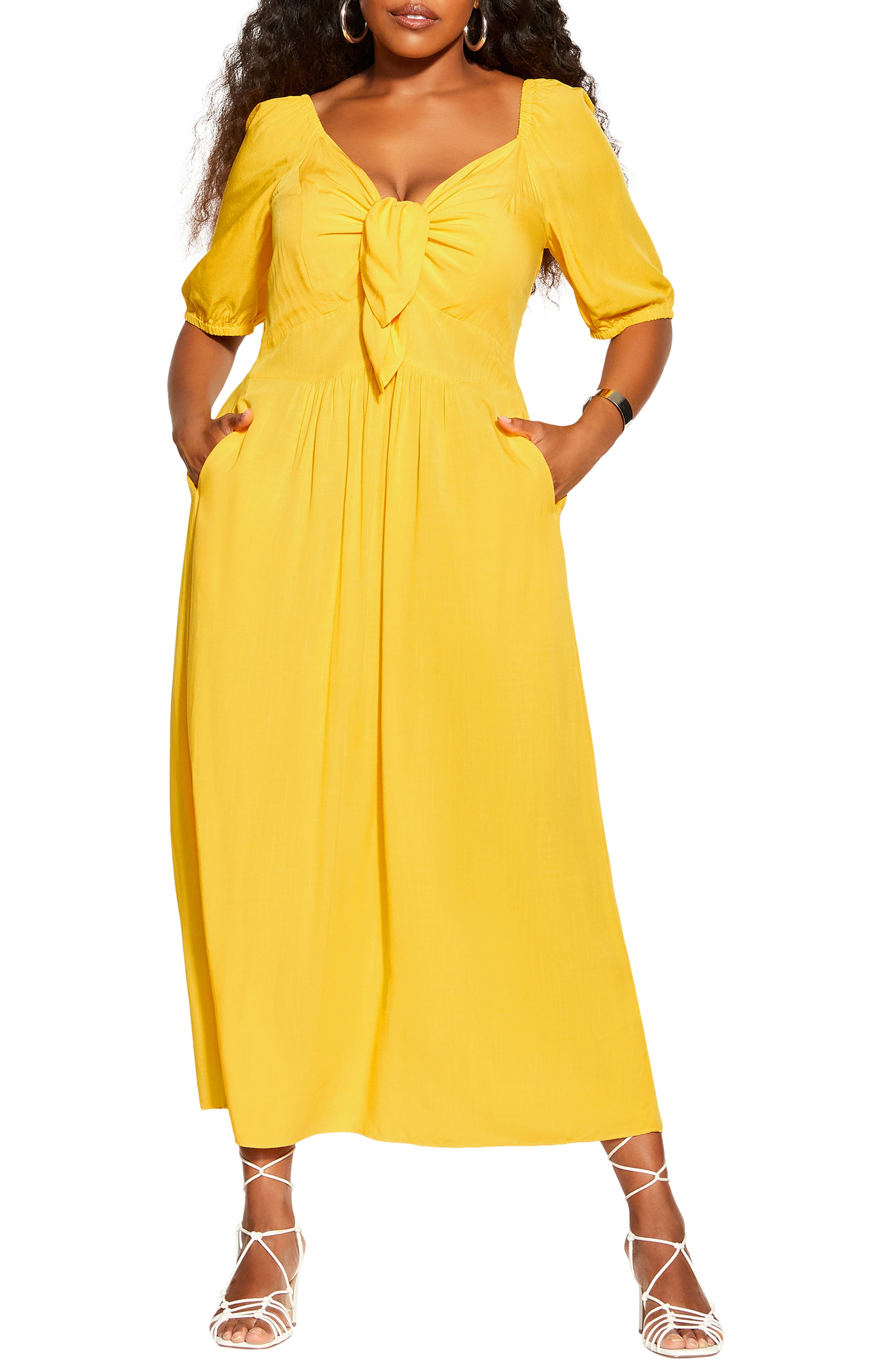 yellow maxi dress | Nordstrom