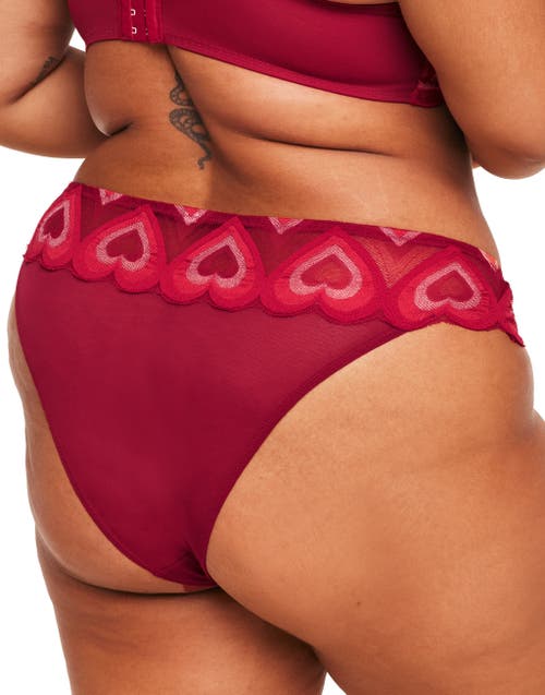 Adore Me Amorina Cheeky Panties In Dark Red
