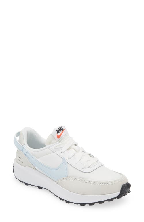 Nike Waffle Debut Sneaker In White/blue Tint/white
