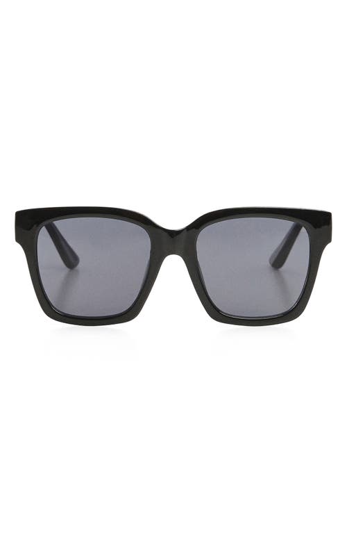 Shop Mango Marai Square Sunglasses In Black