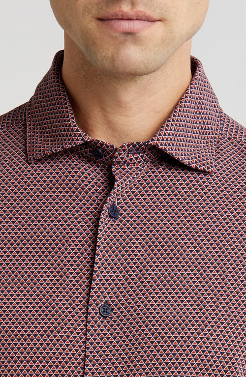 Shop Sealskinz Halvergate Stretch Organic Cotton Button-up Shirt In Orange