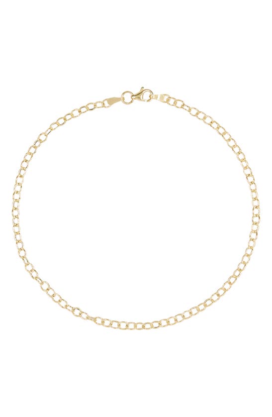 Bony Levy 14k Yellow Gold Oval Link Chain Anklet