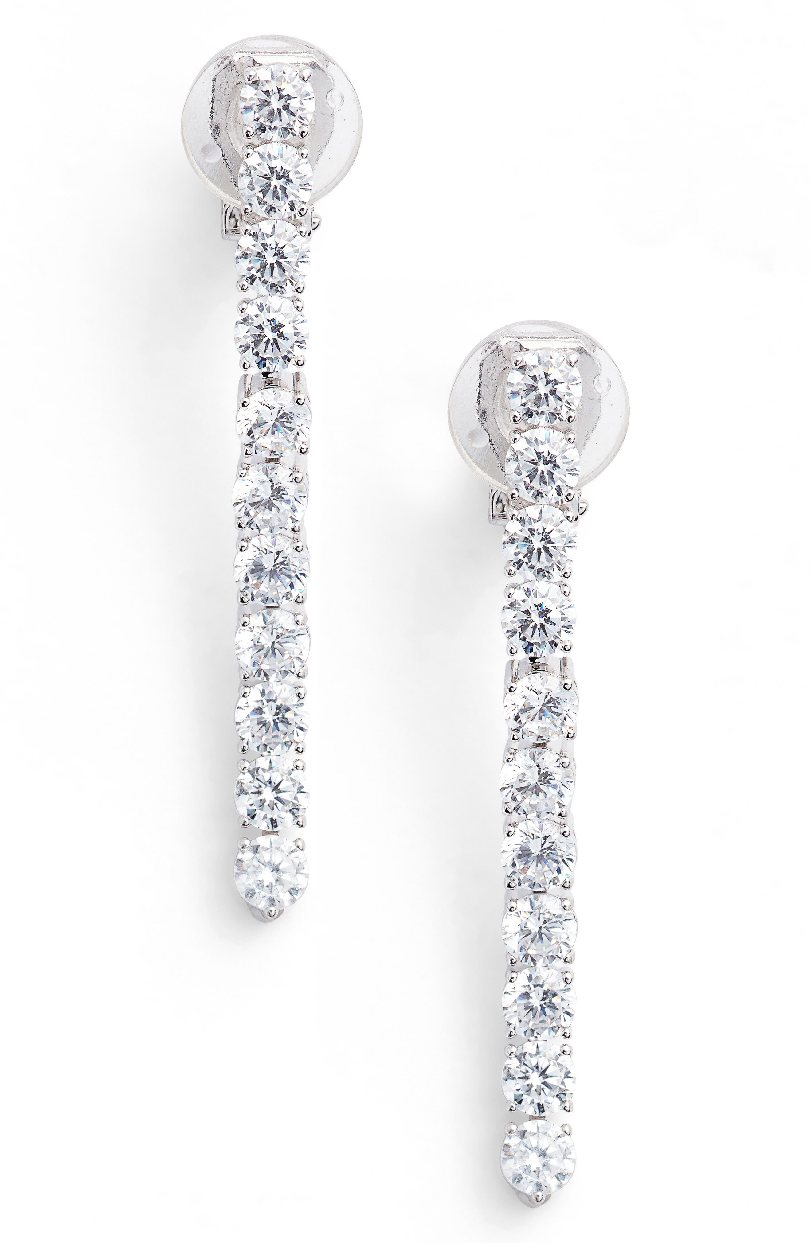 Nadri Cubic Zirconia Linear Drop Earrings Nordstrom