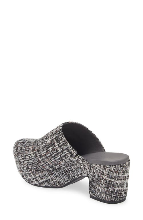 Shop Chocolat Blu Gertie Platform Clog In White/black Tweed