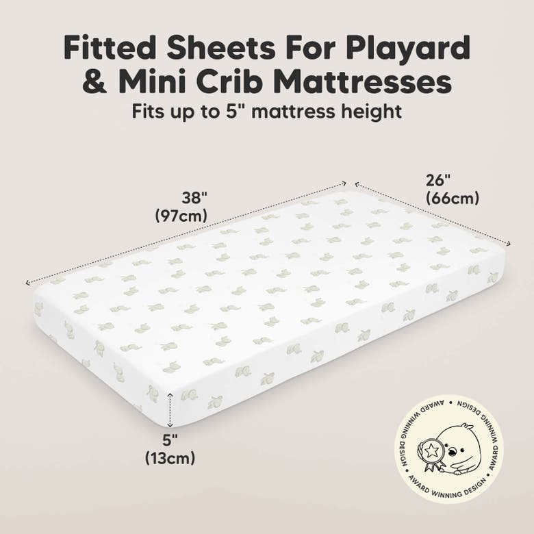 Shop Keababies Soothe Fitted Mini Crib Sheet In Elly