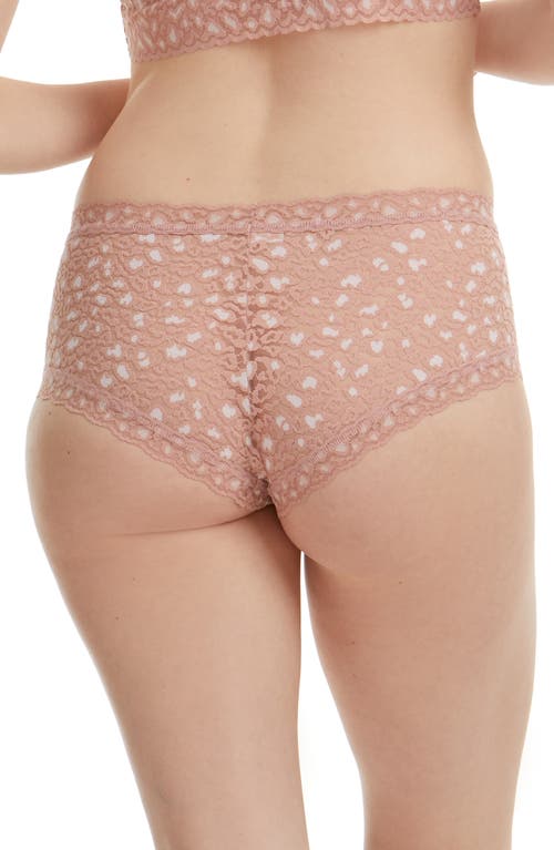 Shop Hanky Panky 2-pack X-dye Animal Print Boyshorts In Black/pink