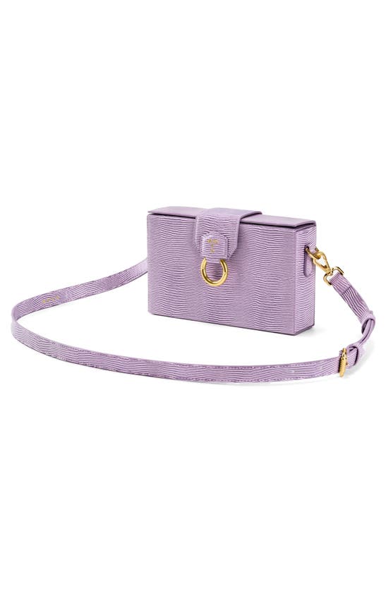 Shop Jw Pei Grace Reptile Embossed Crossbody Bag In Purple