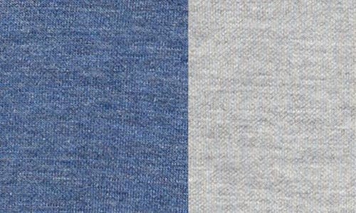 Johnston & Murphy Kids' Solid Reversible Hoodie In Blue/light Gray