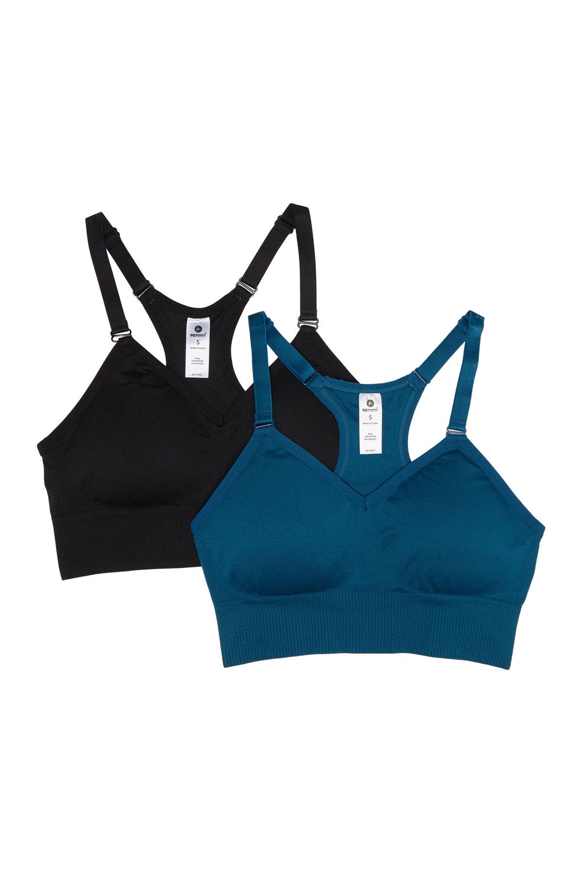 90 Degree By Reflex Seamless Bra Tops With Adjustable Straps Pack