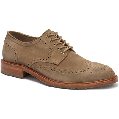 Trask Logan Wingtip Derby- Beige