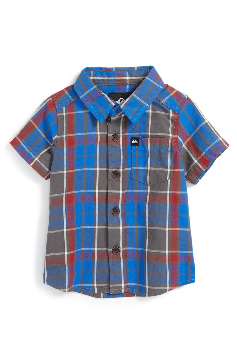 Quiksilver 'Think Tank' Plaid Sport Shirt (Baby Boys) | Nordstrom