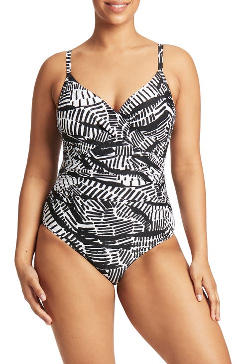 Underwire Twist-Front One Piece Maternity Swimsuit - Isabel