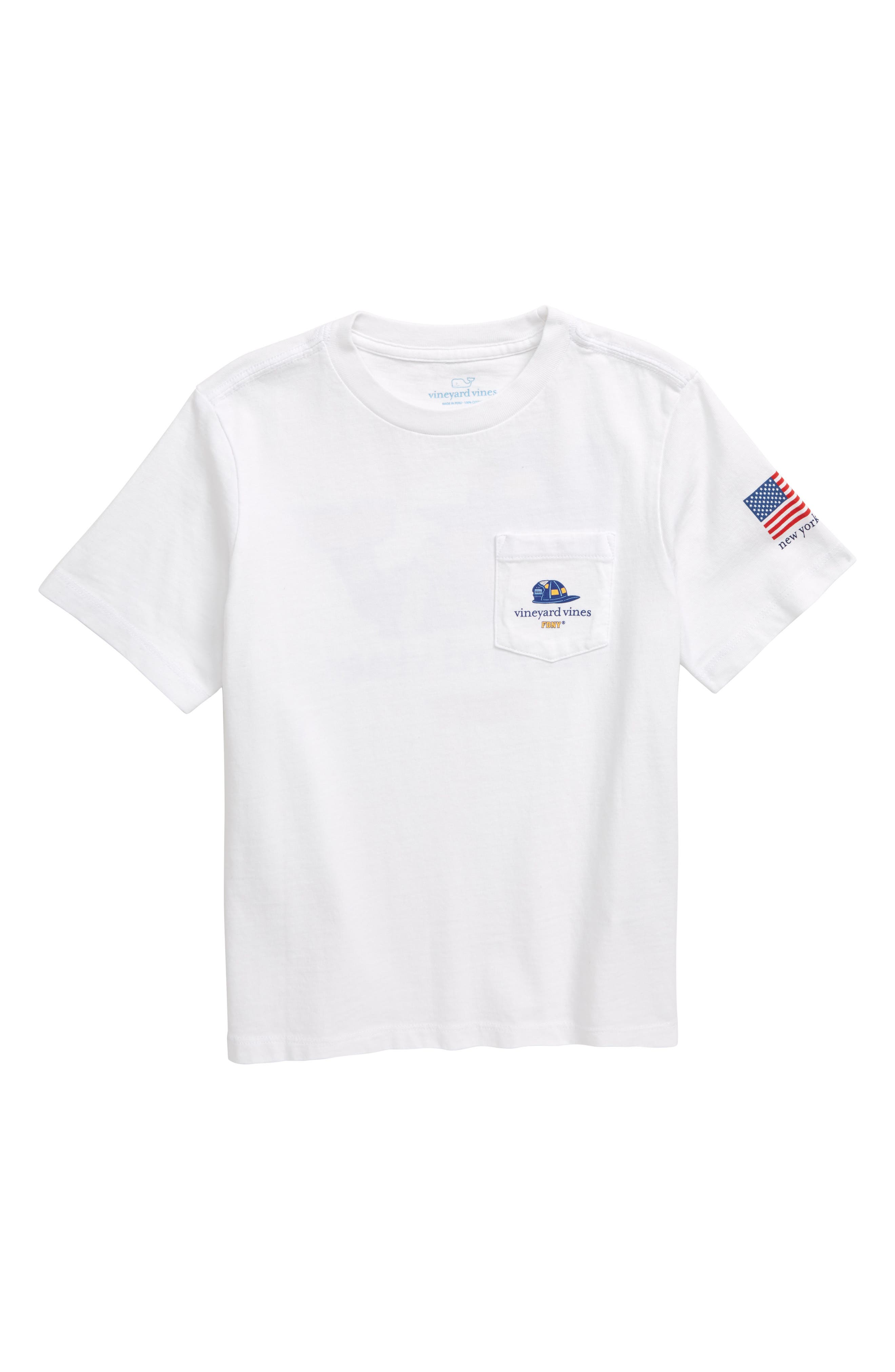 Vineyard Vines Firefighter Whale New York Graphic T Shirt Big