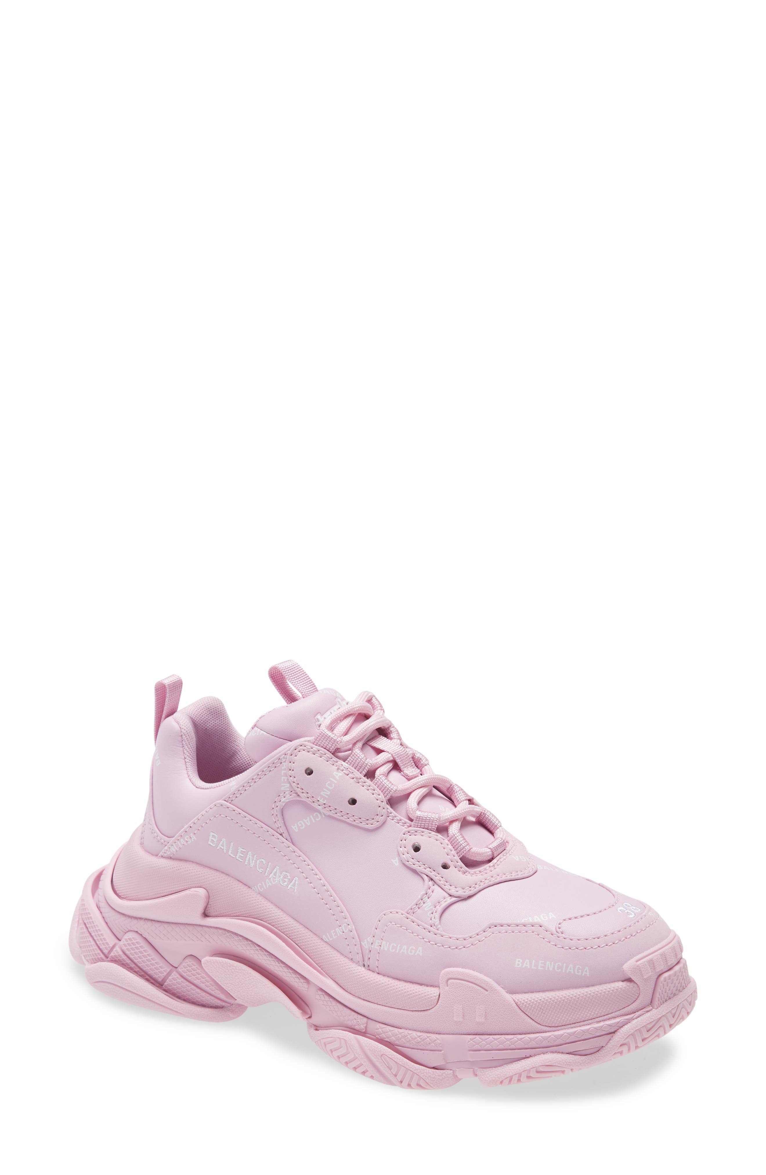 balenciaga light pink trainers