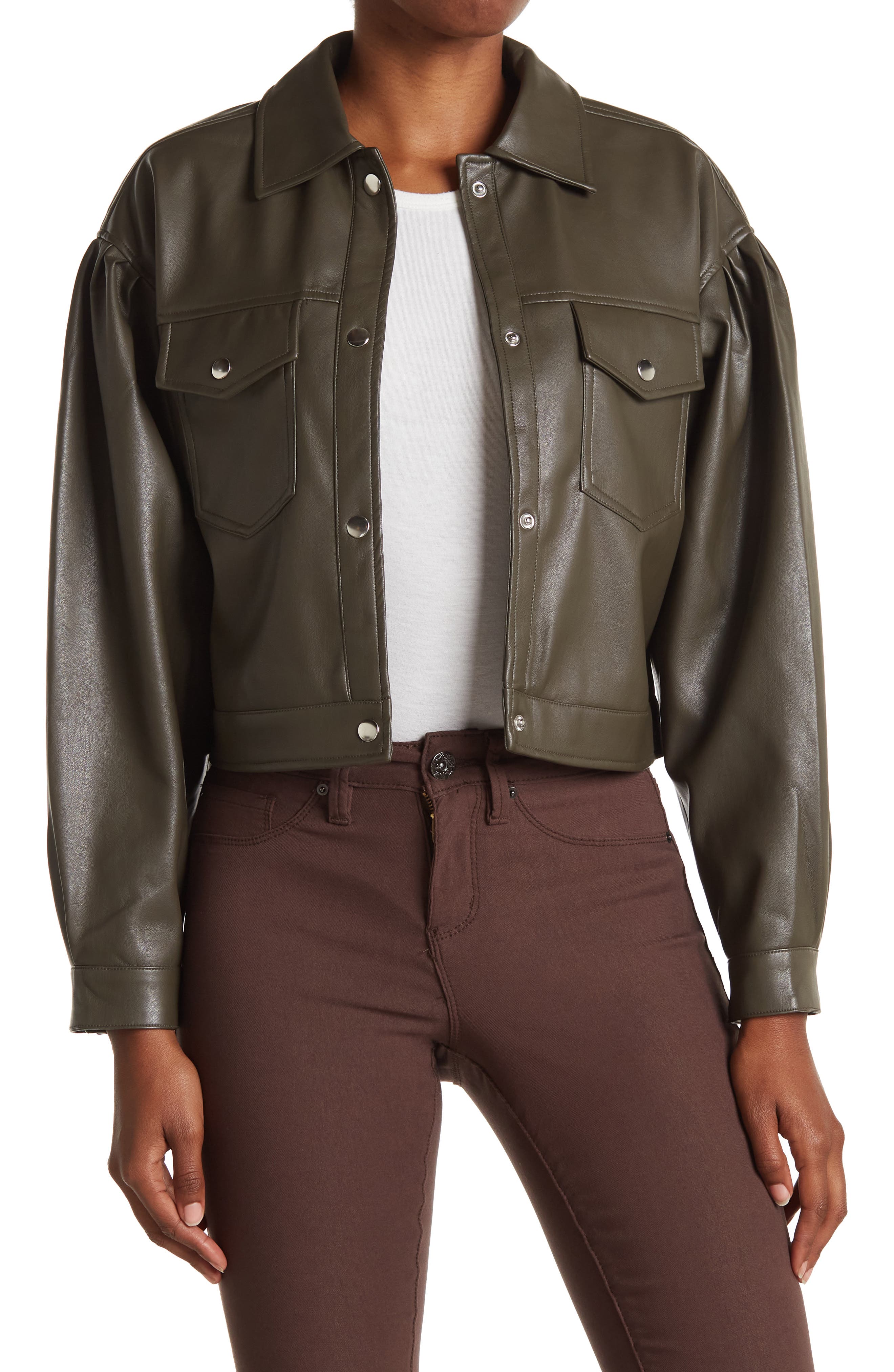 tahari leather jacket