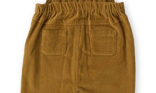 Shop Pehr Organic Cotton Corduroy Overalls In Yellow