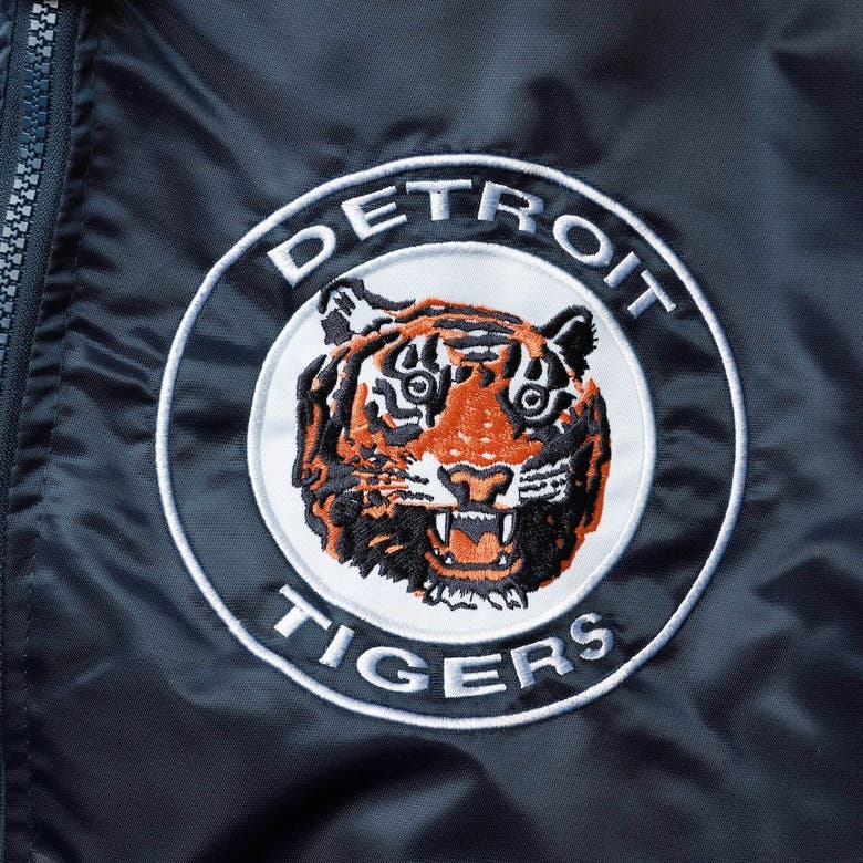 Men's Starter Navy Detroit Tigers The Captain II Full-Zip Varsity Jacket Size: Medium