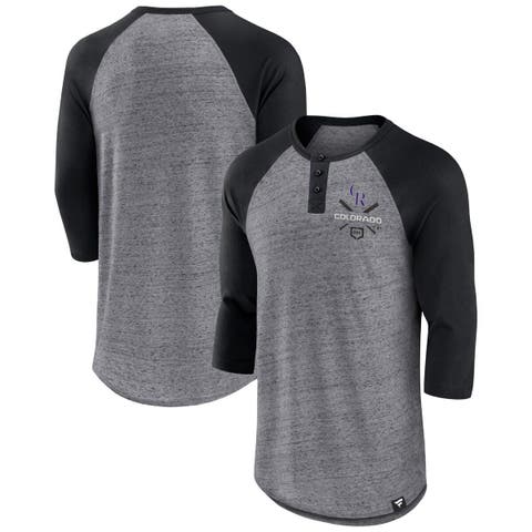 Men's Tampa Bay Rays Nike Tri-blend Jersey Fade 3/4 Sleeve Raglan Tee