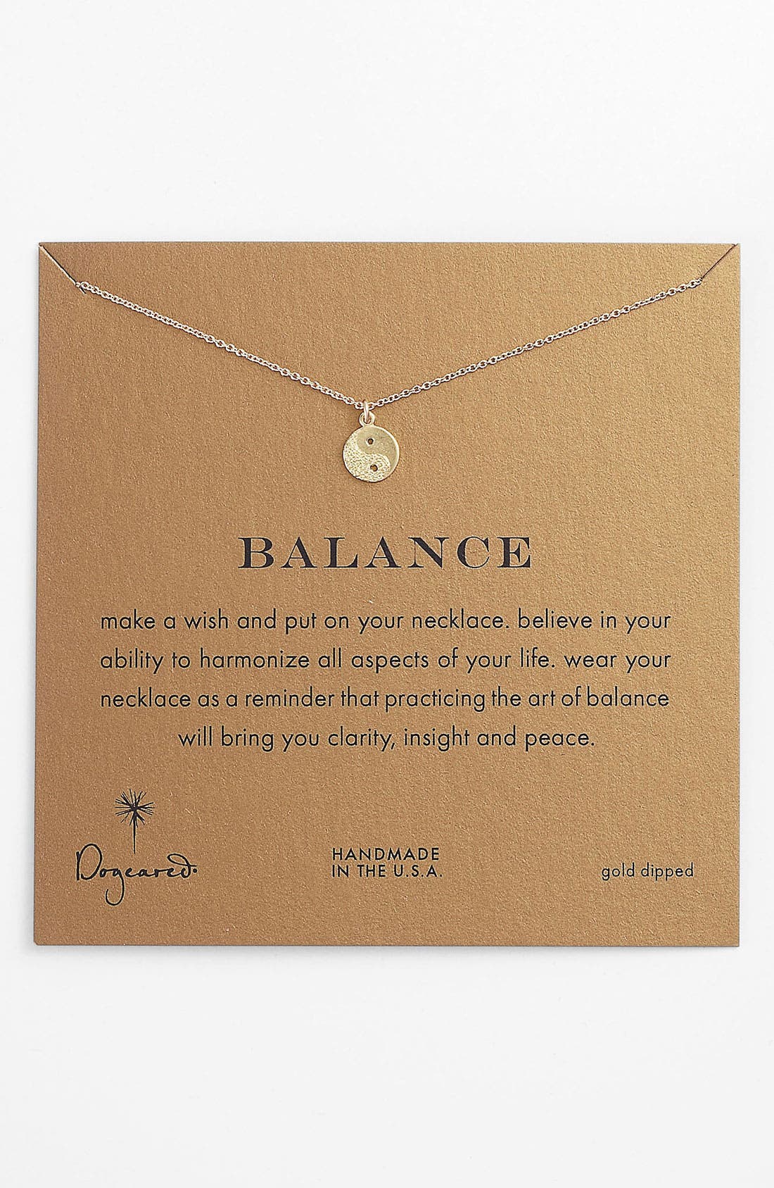 Dogeared 'Reminder Balance' Pendant Necklace Nordstrom