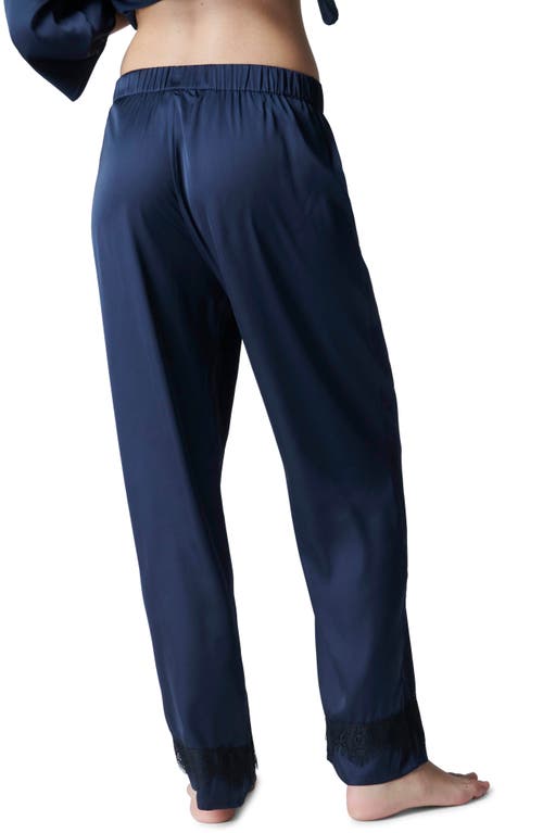 Simone Perele Satin Secrets Lounge Pants In Full Moon