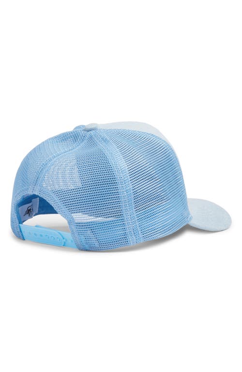 Shop Boys Lie Blue Frost Denim Trucker Hat